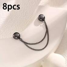 2/3/4/6/8/10/12pcs Magnetic Waist Cincher Clips, Adjustable T-Shirt Hem Clips, Perfect Fit, Metal Snap Buttons, Available In White/Gold/Black