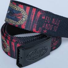 Chronic Santa Guadalupe Belt I Don't Walk Alone Metal Buckle - Black - View 5