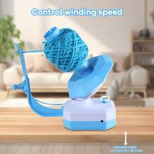 Electric Yarn Ball Winder With USB Port - Perfect For Knitting Projects And Sewing Supplies - Blue - View 7
