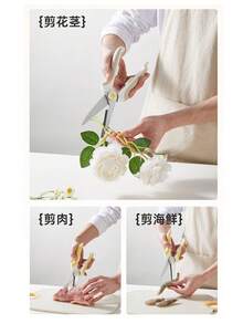 Magnetic Fridge Scissors, Multifunctional Stainless Steel Heavy Duty Poultry Shears, Household Chicken Duck Goose Bone Cutter