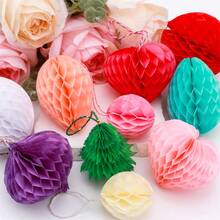 7 pièces/14 pièces Tampons en papier nid d'abeille pour œuvres d'art, artisanat et décorations de fête. Tampons en tissu nid d'abeille de couleurs assorties pour l'artisanat 3D et les cartes pop-up DIY