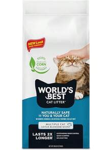 La mejor arena para gatos del mundo Multi Cat Flor de Loto Perfumada 12 7 kg arena para gatos multi cat flor de loto perfumada paquete grande 12 7 kilos control de olores alta absorcion baja polvillo ideal hogares con varios gatos uso sanitario y limpieza facil - Múltiples gatos con aroma a flor de loto. - Ver 11