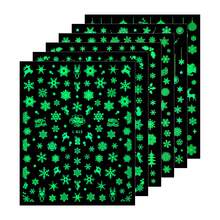 3D Glitter Hypoallergenic Christmas Nail Art Stickers (6-Pack) With Star, Heart, Moon, Snowflake, And Deer Designs. Self-Adhesive, DIY, Japanese And Korean Style. Cute, Sweet, And Hot! Sparkling And Dazzling Christmas Nail Art Decorations. Popular Nail Art Accessories For Women Worldwide. Nails Nail Supplies - Multicolor - View 14