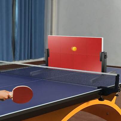 Premium Multi-Layer Table Tennis Rebound Board - Professional Desktop Ping Pong Trainer With Steel Frame & Rubber Surface - 66.5x33.5cm Practice Board For Solo Training - Heavy Duty Solid Wood Base With Anti-Slip Sponge Padding