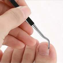 5 pièces Set de coupe-ongles ergonomique pour ongles épais - Acier inoxydable, sans parfum, bord de lame concave, comprend une lime à ongles, idéal pour les ongles de pieds et de mains, outils de soins des ongles Design ergonomique Coupe-ongles à bord tranchant