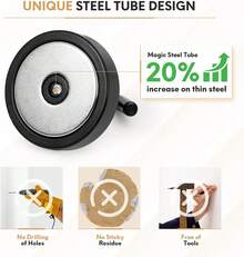 Magnetic Hooks, Cruise Ship Essentials, 120lb+ Heavy Duty Magnetic Hooks For Cruise Cabins, Refrigerator, Grill, Hanging, And Travel |   Extra Strong Must-Haves Magnet Hook,Black - Bronze - View 11