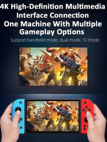 1 件 7 英寸大屏幕掌上 PSP 游戏机，内置 15000 个复古游戏和 30 个模拟器，怀旧老式插卡掌上 FC/GBA 经典操纵杆街机支持连接电视可充电游戏可保存作为节日生日礼物送给丈夫和男朋友 - 彩色 - 查看 6