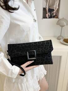 Fashionable Minimalist Casual Clutch Bag For Women, New Solid Color Retro Envelope Purse Coin Pouch