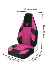 1pc/2pcs All Season Universal Car Seat Cover, Thin Fabric Anti-Dirty Cushion Cover, Breathable Elastic Mesh Seat Cover, Tire Embossed Butterfly Print Seat Cover (Lightweight Thin Fabric, Not Thermal Lined) - one-size - View 11