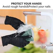 GTT 1000Pcs Black Nitrile Disposable Gloves, Wholesale Various Sizes Large Size, 5mil, Powder-Free, Medical Exam Latex-Free For Examination Home Cleaning, Auto Repair, Laboratory, Gardening - 黑 - 查看 3