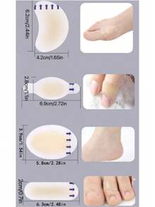 10/20 件吸塑胶带，隐形水凝胶吸塑绷带，吸塑垫，脚跟防磨损和皮肤保护，露营、跑步、散步、登山和旅行必备 - 彩色 - 查看 5