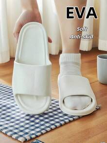 Nuevas sandalias de verano elegantes y sencillas para hombres, adecuadas para el uso casual diario, con una suela gruesa que es transpirable, suave y cómoda. Material de EVA, antideslizante, protección del pie sin olor, de secado rápido | Súper acolchado | Adecuado para usar en la playa/calle al aire libre / dormitorio, baño, etc., sandalias frescas para parejas de hombres y mujeres.