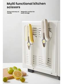 Magnetic Fridge Scissors, Multifunctional Stainless Steel Heavy Duty Poultry Shears, Household Chicken Duck Goose Bone Cutter