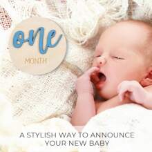 6 Pieces Newborn Baby Monthly Milestone Cards Baby Photography Props Baby Baptism Family Decoration Gift Unisex Baby Party Decorations