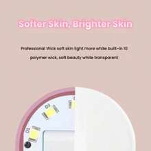 1pc Portable Mini Clip-On Selfie Light, LED Fill Light, Phone Selfie Light, Round Selfie Light, Suitable For Phones And Computers, For Makeup, Zoom Meetings, Live Streaming, Vlogging, Perfect Selfie And Video Calls, 150mAh