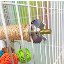 Parrot Perch Toy Set With Rope, Bird Chewing And Climbing Accessory, Colorful Rattan Balls, Bird Cage Entertainment Accessory For Claw And Beak Conditioning - Multicolor - View 4