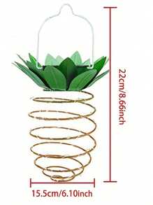 1 件户外太阳能吊灯。可用于户外装饰和家居装饰。它是一种环境装饰灯。它是一种防水太阳能菠萝形灯。适用于户外花园、庭院门廊、草坪、后院、景观小径、露台和其他户外园艺场景。它也是一个很棒的礼物选择。 - 均碼 - 查看 3