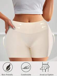 3PCS Seamless Tummy Control Butt Lifter Panties Solid Boyshort Briefs Soft Comfortable Stretch Panties Women's Lingerie Waist Shaping And Buttock Lifting Underwear Norollwaistband Shorts Antiexposure Panty