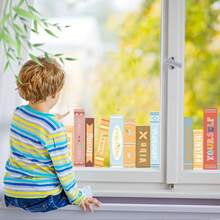 Watercolor Book Window Stickers Double-Sided Children's Window Stickers Kindergarten Inspirational Removable Colorful Static Glass Stickers Suitable For Nursery Classroom Playroom Children's Room - Multicolor - View 5