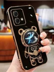 City Capas – Luxury Case With Glitter Astronaut Stand For Motorcycle, Cute And Functional - 黑色 - 查看 1