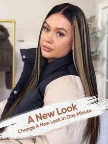 jessie's wig 杰西假发 预剪裁 4x4 蕾丝直发 无胶假发 真人发 即戴即走 无胶假发 180% 密度 100% 真人发 16-26 英寸 挑染蜂蜜金假发 - SNATURAL/27 - 查看 2