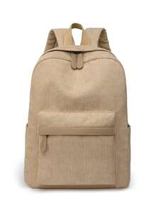 Large Capacity,Waterproof,Lightweight Letter Patch Functional Backpack For Teen Girls Women College Students,White-Collar Workers Perfect For School,College,Work,Business,Commute,Back To School,School Backpack,Large Capacity,Laptop Compartment,Portable,Lightweight,For Teen Girls Women College Students,Boys And Men,Perfect For Office,College,Elementary School,Middle School,High School,Work,Business,Commute,Stadium,Sports - Màu Khaki - Xem 12