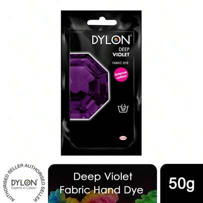 Dylon Hand Fabric Dye Sachets 1 Pack 50g Each For Clothes, Home Textiles, Soft Furnishings, Easy To Use For Customising And Refreshing Fabrics At Home