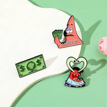 SpongeBob SquarePants 1/3 Chiếc Trâm Cài Áo Hoạt Hình Trẻ Em Hài Hước Đội Trưởng Eugene H. Giáp Cơ Bụng Krabs Ghim Tráng Men Huy Hiệu Kim Loại Trang Sức Quần Áo Ba Lô Phụ Kiện Quà Tặng Cho Bạn Bè - Một kích thước - Xem 5