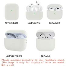 0.8mm Ultra-Thin Silicone Earbud Case, Naked Touch Feel, Compatible With All Models - Beige - View 3