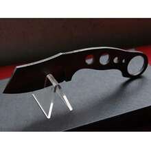 亚克力刀架/刀架，专为折叠口袋刀、匕首、EDC刀具和迷你刀具的展示或展览而设计 - 优雅透明亚克力刀架，厨房用品，厨房配件，厨房工具 - 透明 - 查看 5