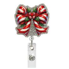 1pc Christmas Fun Badge Scroll, ID Card Name Badge Clip, Christmas Fun Design, Suitable For Doctors, Nurses, Office Workers, Gatherings, Essential Items For Returning To School, Christmas Badges Home Decor Christmas Decorations Room Decor