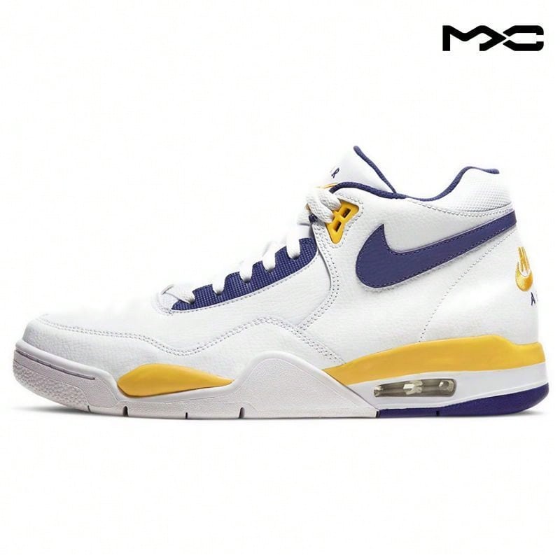 Flight Legacy 'Lakers' White University-Gold Regency-Purple Sneakers Men BQ4212-102 - 彩色 - 查看 1