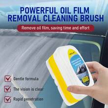 H4Cacle 汽车玻璃油膜去除刷挡风玻璃清洁剂，挡风玻璃翻新玻璃油脂水渍清洁剂，防水防雨玻璃清洁剂，适用于汽车挡风玻璃视觉清洁和汽车美容 - 486 - 查看 7