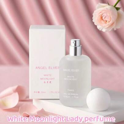 50ml Angel Fairy Perfume, White Moonlight Lily Women's Perfume, Long-Lasting Floral Lily Scent