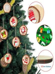 1 peça de enfeites pequenos de madeira para pendurar no Natal, decoração retrô de Papai Noel em forma de boneco de neve para árvore de Natal, pequenas peças de madeira, adequada para banheiro, sala de jantar, quarto, sala de estar, decoração de escritório, decoração de árvore de Natal, decoração de casa, presentes de Natal, decoração de Natal