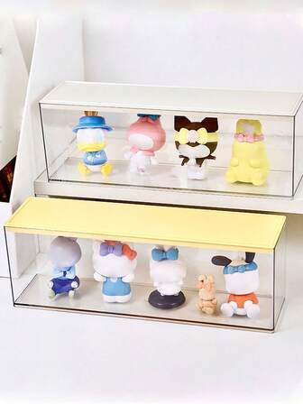 1pc Acrylic Display Case, Blind Box Figurine Showcase, Dust-Proof Storage Box