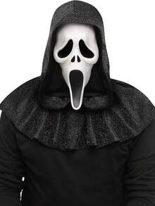 1pc Halloween Diamond Set Scream Ghost Face Mask COS Makeup Ball Costume Props - Multicolor - View 12