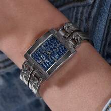 Reloj de cuarzo para dama Guess, correa de acero inoxidable, caja de acero inoxidable, movimiento de cuarzo resistente al agua, adecuado para reuniones diarias y otras ocasiones GW0807L1