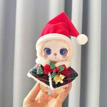 拉布依娃娃衣服圣诞节圣诞袜填充物新年服装红色和绿色元素服装和帽子节日套装，万圣节 17 厘米娃娃服装/配饰，第一代和第二代娃娃通用配饰，配饰，布娃娃服装（不含鞋子） - 彩色 - 查看 5