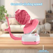 USB Automatic Bobbin And Yarn Winder - Pink Sewing And Crafting Essential - Pink - View 7