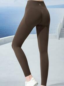 CAMEL CROWN Pantalones de yoga con protección solar para mujeres, malla elástica transpirable de cintura alta con ajuste ceñido para correr