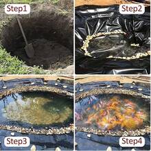 2 * 2M, 3 * 3M, 6 * 6M Polyethylene Film For Water Landscape Applications - Black - View 2