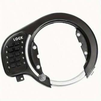 Heavy Duty Bicycle U-Lock With Combination Dial, Cut-Resistant And Anti-Theft Protection, Suitable For Mountain/Road Bikes, Tire Diameter Up To 2.17 Inches, Compatible With Bicycle Frame, Black Stainless Steel Bike Lock