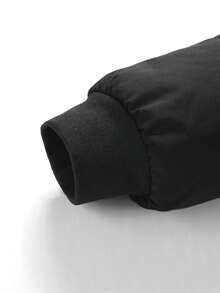 Men's Outdoor Casual Sports Fashion Multi-Pocket Detachable Hooded Thick Thermal Lined Jacket, Suitable As Gift For Boyfriend, Husband, Father, Autumn/Winter - Black - View 6