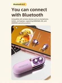 HYUNDAI S13 New Bluetooth Earphones With Beauty Vibration Massage Function, Adjustable Skin-Friendly Material, Semi-In-Ear, Long Battery Life, High-Quality Audio For Music, Gaming, Calls, Wireless Earbuds Compatible With Smartphones & Computers, Gift For Women - Multicolor - View 8