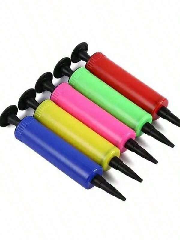 مضخة بالون يدوية 1/2 قطعة، منفاخ بالون يدوي ثنائي الاتجاه - للحفلات والأعراس وأعياد الميلاد، مزين باللون الذهبي - محمول، مناسب للأعراس وأعياد الميلاد والتخرج، منفاخ بالون، تصميم أنيق، مضخة بالون للحفلات، تصميم مضخة دمعة، مضخة بالون، منفاخ بالون، أداة أساسية لعيد الميلاد وعيد الهالوين والبالونات وإكسسوارات البالونات، ألوان عشوائية