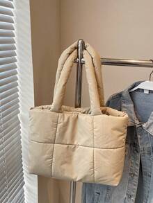 New Korean Style Rhombus Puff Shoulder Bag Tote Bag Large Capacity Handbag Niche Fashion Commuter - Multicolor - View 18