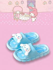 Sanrio Summer Cartoon Slippers（Blue-Cinnamoroll）, Girls & Boys Lightweight Anti-Slip Indoor/Outdoor Slide Sandals, with Comfortable Cloud Design, Parent-Child Matching Options, Multiple Character Choices - 查看 3