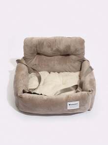 Cama/nido para mascotas para todo el año, Cama de perro para transportín de coche, Asiento elevador para perros en el coche, Cama para gatos, Con cinturón de y cuerda de tracción, Cubierta de asiento portátil con asa para mascotas, Accesorios para el coche