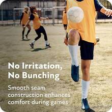 Sof Sole Calcetines Deportivos de fútbol para Hombres y jóvenes - Naranja - Ver 4